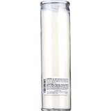 Prayer Candle, Clear Glass White Wax, 8", thumbnail image