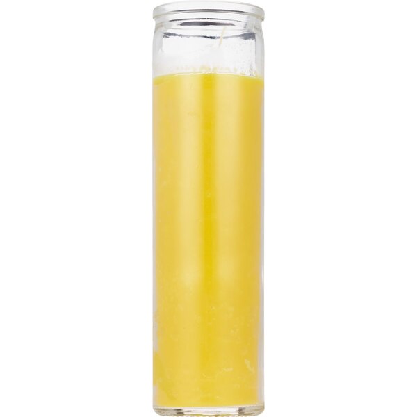 Star Candle 8 Inch Prayer Candle, Yellow