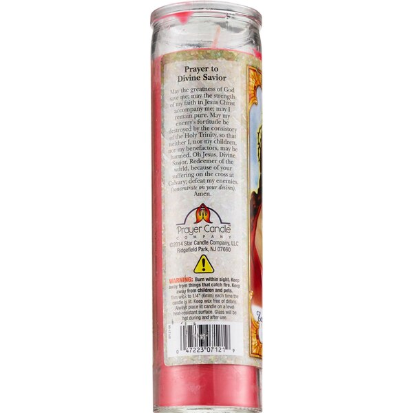 Star Candle 8 Inch Divine Savior Prayer Candle