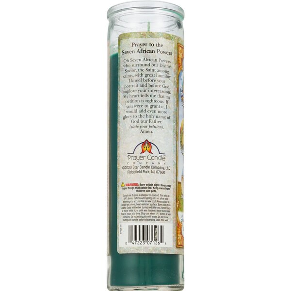 Star Candle 8 Inch Seven African Powers Religious Candle