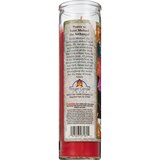 Star Candle 8 Inch St. Michael Archangel Prayer Candle, Red, thumbnail image