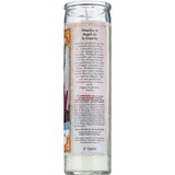 Prayer Candle, Guardian Angel White Wax, 8", thumbnail image
