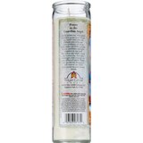 Prayer Candle, Guardian Angel White Wax, 8", thumbnail image