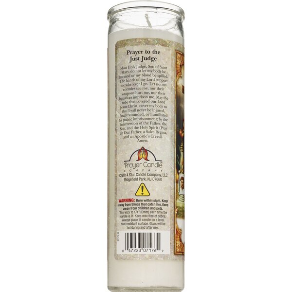 Star Candle Co. 8-Inch Justo Juez Prayer Candle