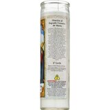 Prayer Candle, Sacred Heart of Mary Red Wax, 8", thumbnail image