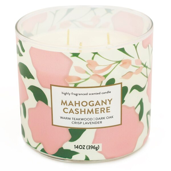 Star Candle Co. 3-Wick Candle, Mahogany Cashmere, 14 oz
