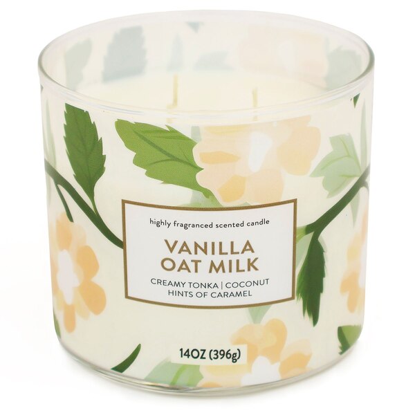 Star Candle Co. 3-Wick Candle, Vanilla Oat Milk, 14 oz