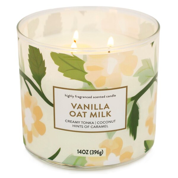 Star Candle Co. 3-Wick Candle, Vanilla Oat Milk, 14 oz