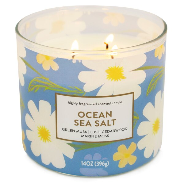 Star Candle Co. 3-Wick Candle, Ocean Sea Salt, 14 oz