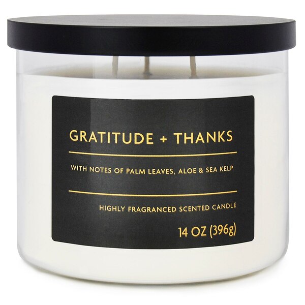 Star Candle Co. 3-Wick Candle, Gratitude & Thanks, 14 oz