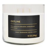 Star Candle Co. 3-Wick Candle, Offline, 14 oz, thumbnail image