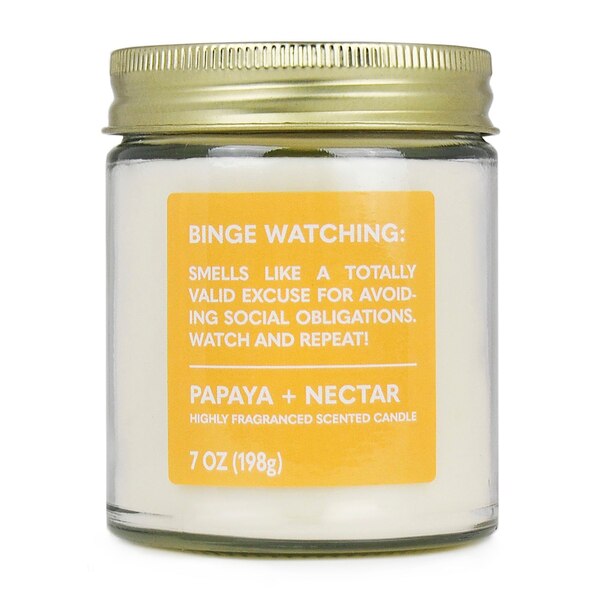 Star Candle Co. 3-Wick Twist Candle, Binge Watching, 7 oz