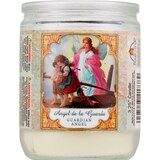 Star Candle 50 Hour Guardian Angel Prayer Candle, White, thumbnail image
