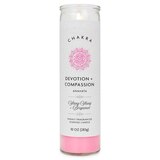 Star Candle Co. 3-Wick Chakra Pillar Candle, Devotion & Compassion, 8 in, thumbnail image