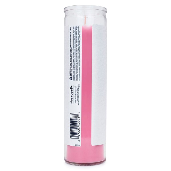 Star Candle Co. 3-Wick Chakra Pillar Candle, Devotion & Compassion, 8 in