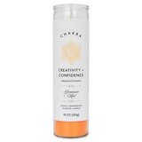 Star Candle Co. Chakra Pillar Candle, Creativity & Confidence, 8 in, thumbnail image