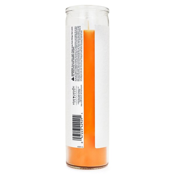 Star Candle Co. Chakra Pillar Candle, Creativity & Confidence, 8 in