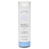 Star Candle Co. 3-Wick Chakra Pillar Candle, Balance & Awakening Candle, 14 oz, thumbnail image