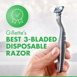 Gillette Mach3 Sensitive 3-Blade Disposable Razors, 3 CT, thumbnail image