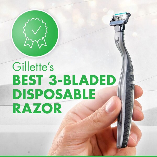 Gillette Mach3 Sensitive 3-Blade Disposable Razors, 3 CT