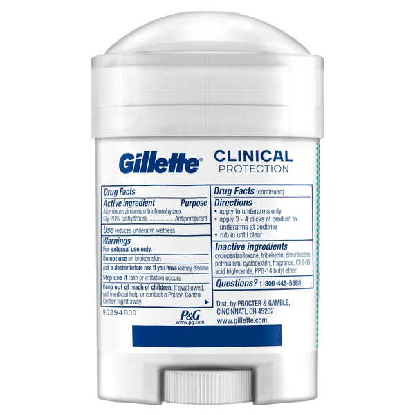 Gillette Clinical Protection 72-Hour Antiperspirant & Deodorant Stick, Ultimate Fresh, 1.7 OZ
