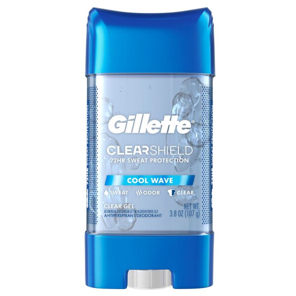 Gillette Clear Gel Antiperspirant & Deodorant Cool Wave, 3.8 OZ