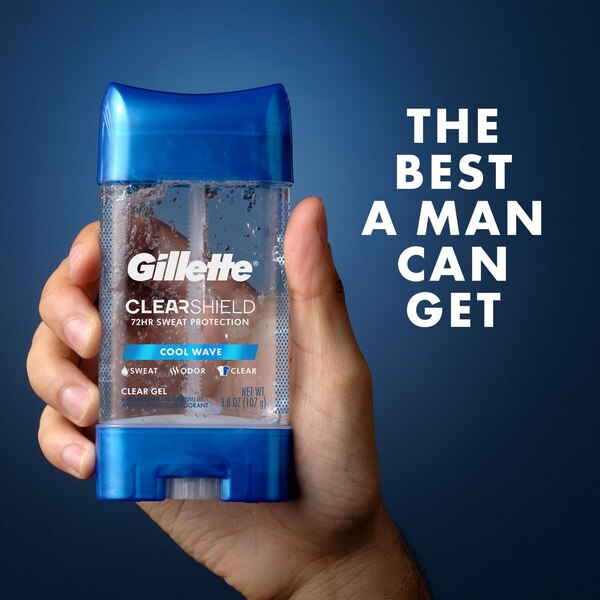 Gillette Clear Gel Antiperspirant & Deodorant Cool Wave, 3.8 OZ