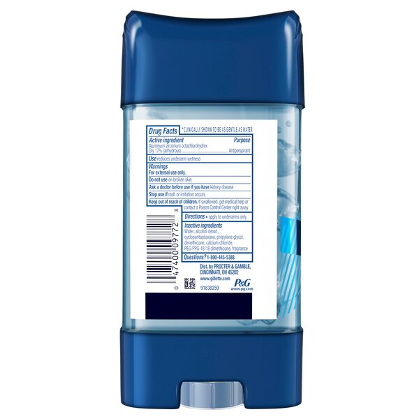 Gillette Clear Gel Antiperspirant & Deodorant Cool Wave, 3.8 OZ