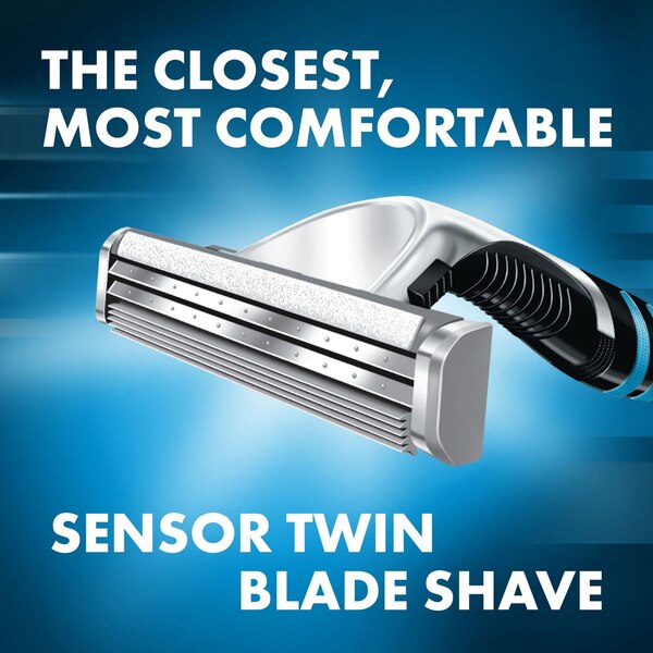 Gillette Sensor Excel 2-Blade Razor Blade Refills, 10 CT