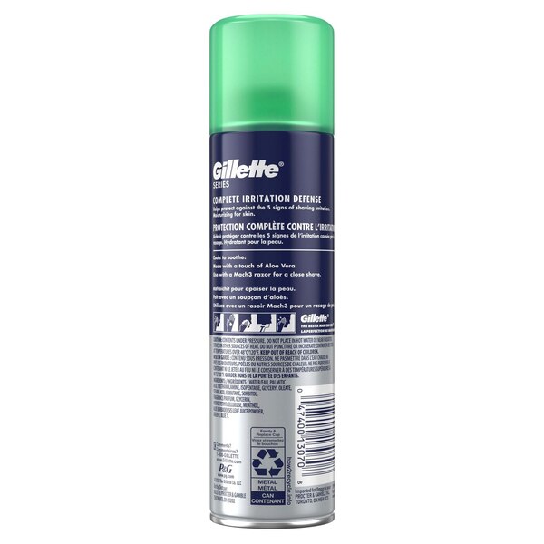 Gillette Series 3x Action Sensitive Shave Gel, 7 OZ