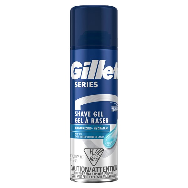 Gillette Series Moisturizing Shave Gel with Cocoa Butter, 7 OZ