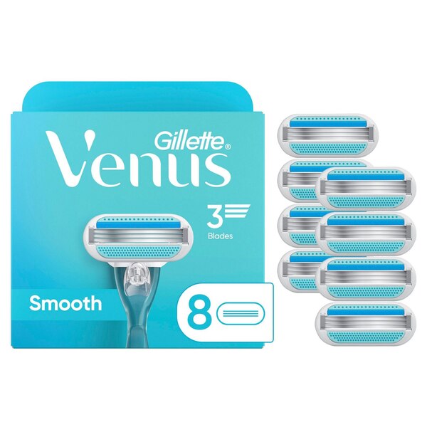 Gillette Venus Smooth 3-Blade Razor Blade Refills
