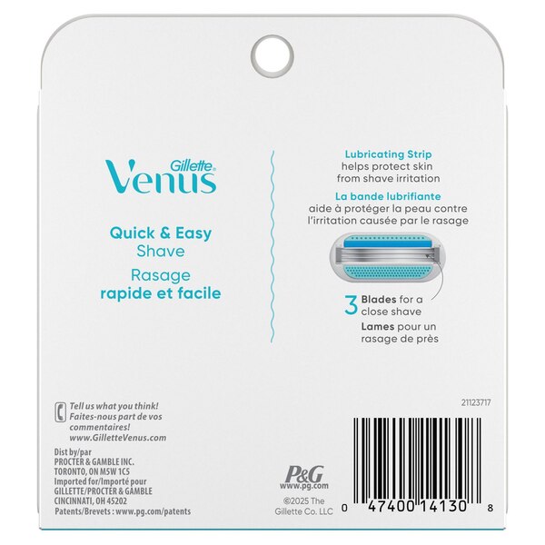Gillette Venus Smooth 3-Blade Razor Blade Refills