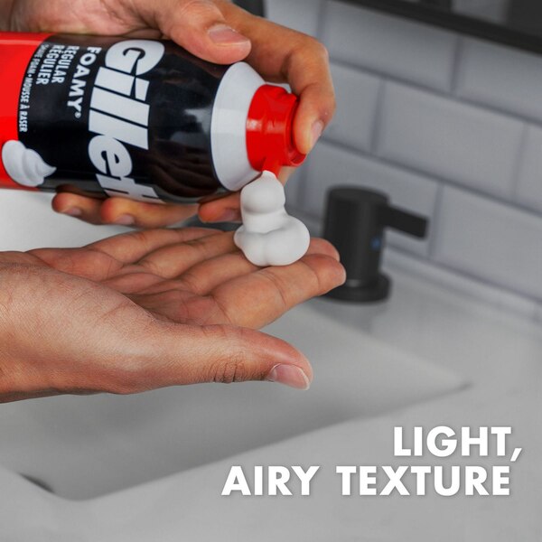 Gillette Foamy Shaving Foam, Regular, 11 OZ