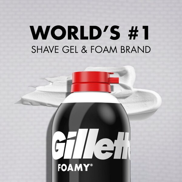Gillette Foamy Shaving Foam, Regular, 11 OZ