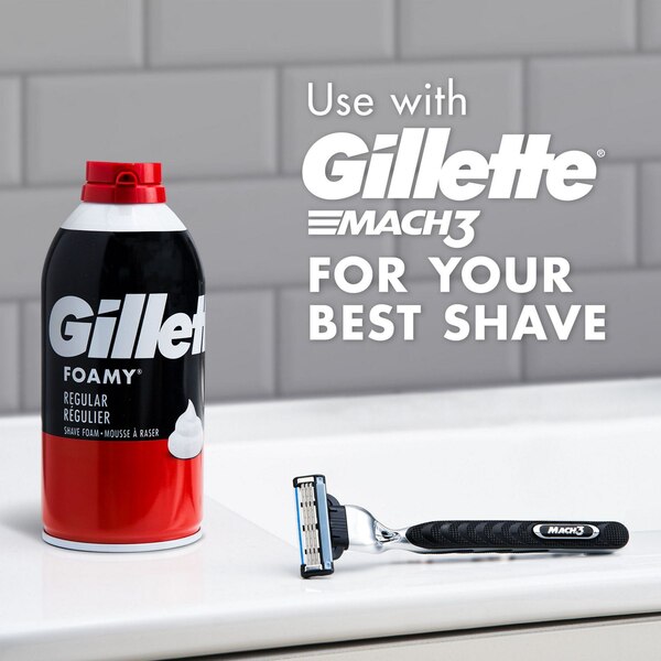 Gillette Foamy Shaving Foam, Regular, 11 OZ