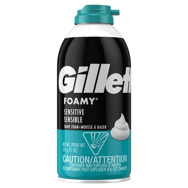 Gillette Foamy Sensitive Shave Foam, 11 OZ