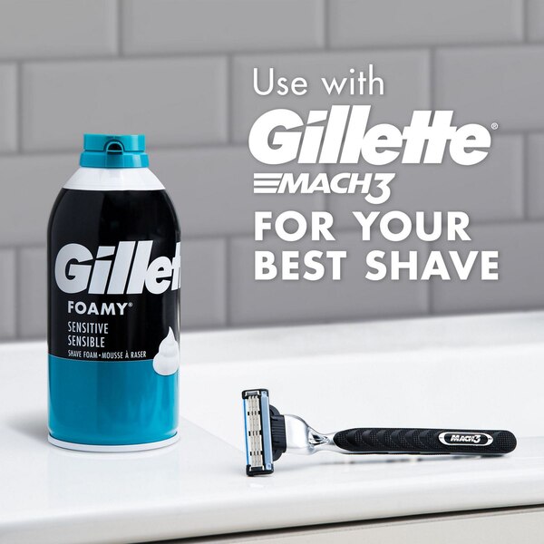 Gillette Foamy Sensitive Shave Foam, 11 OZ