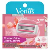 Gillette Venus Comfort Glide White Tea 3-Blade Razor Blade Refills, 4 CT, thumbnail image