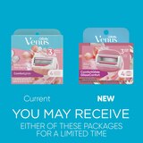 Gillette Venus Comfort Glide White Tea 3-Blade Razor Blade Refills, 4 CT, thumbnail image 3 of 10