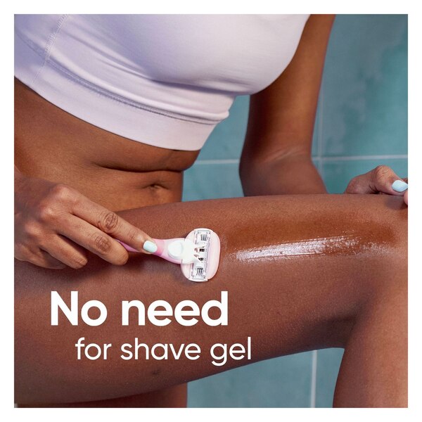 Gillette Venus Comfort Glide White Tea 3-Blade Razor Blade Refills, 4 CT
