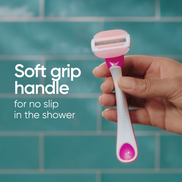 Gillette Venus Comfort Glide White Tea 3-Blade Disposable Razors, 2 CT