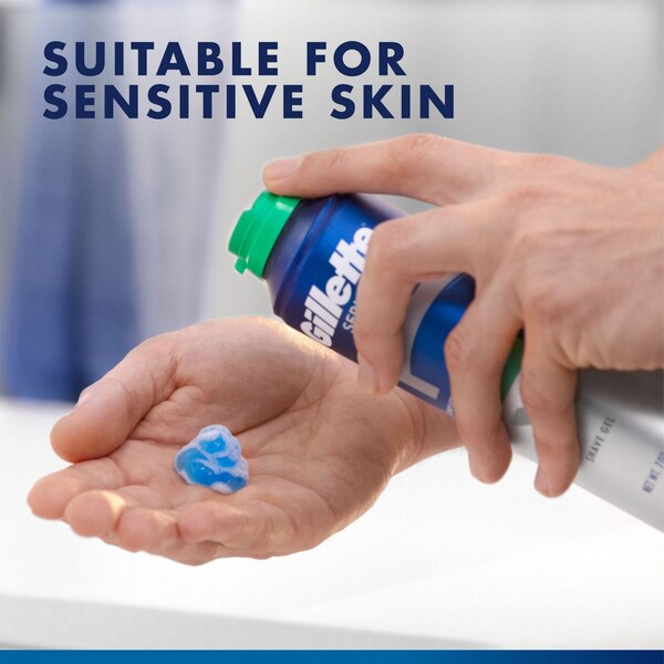 Gillette Series Sensitive Shave Gel with Aloe,7 OZ, 2 Pack