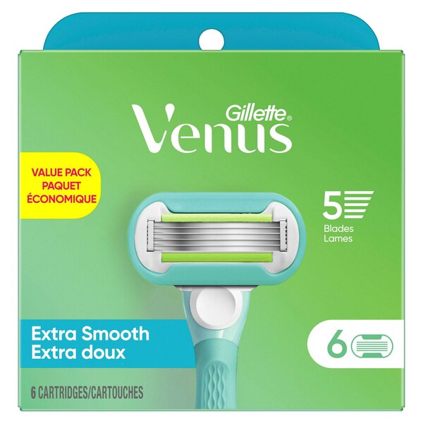 Gillette Venus Extra Smooth 5-Blade Razor Blade Refills