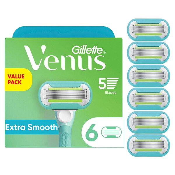 Gillette Venus Extra Smooth 5-Blade Razor Blade Refills