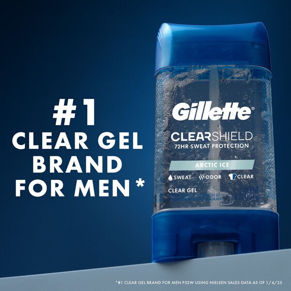 Gillette Antiperspirant/Deodorant Clear Gel Arctic Ice, 3.8 OZ