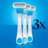 Gillette Venus Oceana 3-Blade Disposable Razors, 3 CT, thumbnail image 2 of 7