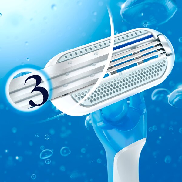 Gillette Venus Oceana 3-Blade Disposable Razors, 3 CT