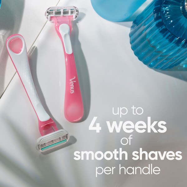 Gillette Venus Sensitive 3-Blade Disposable Razor, 3 CT