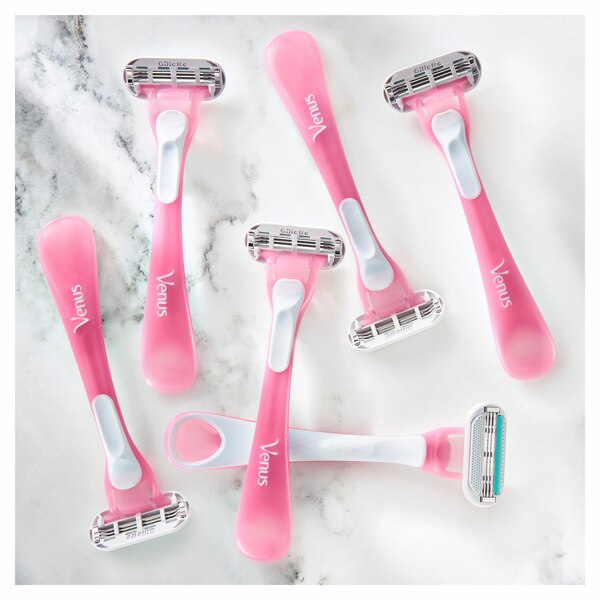 Gillette Venus Sensitive Women's 3-Blade Disposable Razors, 6 CT
